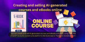 AI generated courses and eBooks